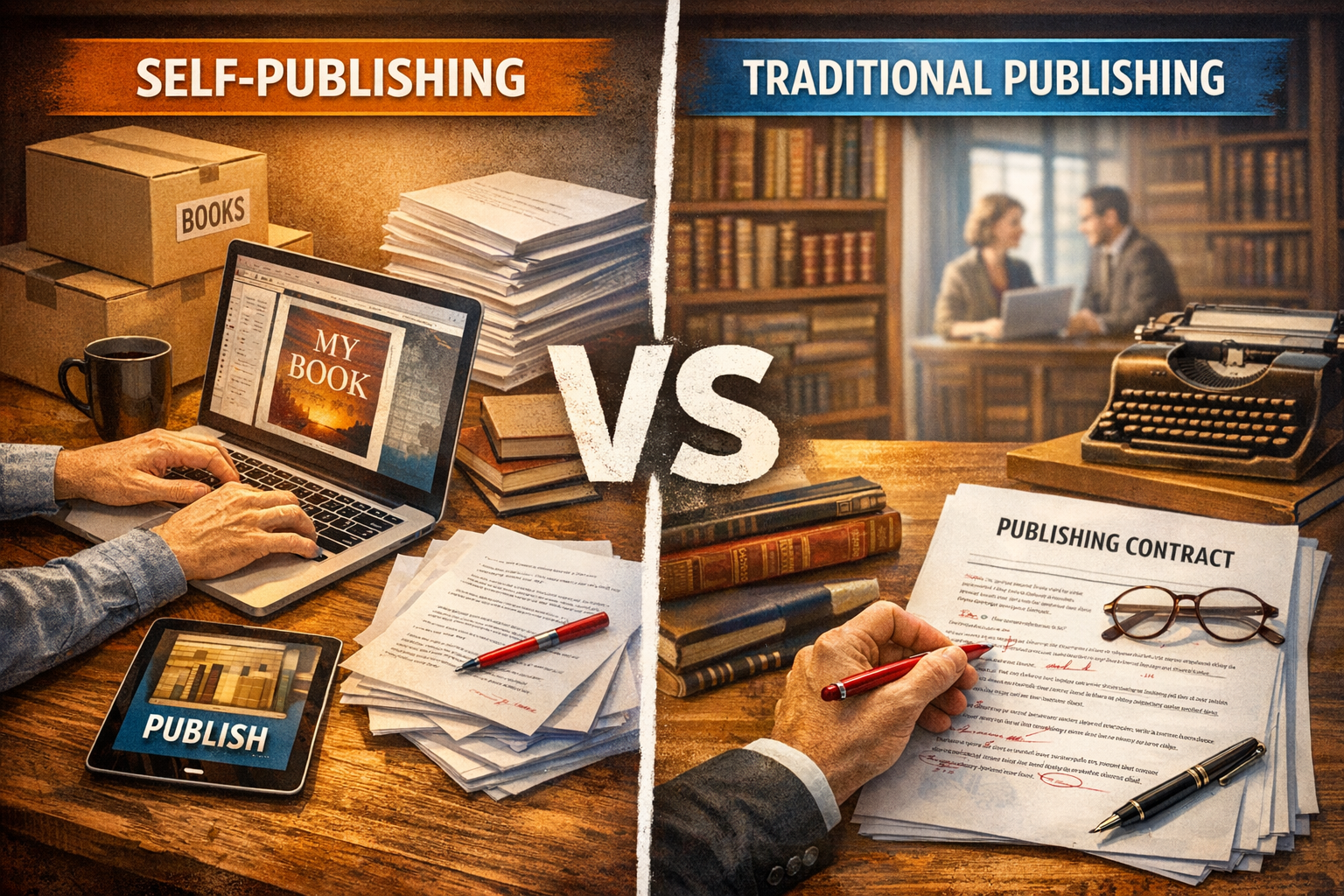 Self-Publishing vs Traditional Publishing Explained